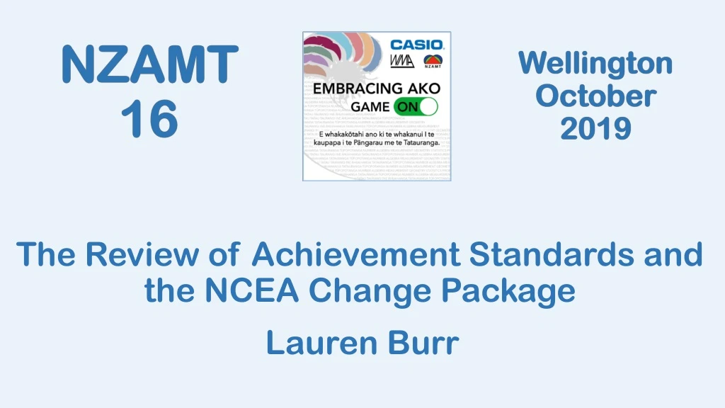 the review of achievement standards and the ncea