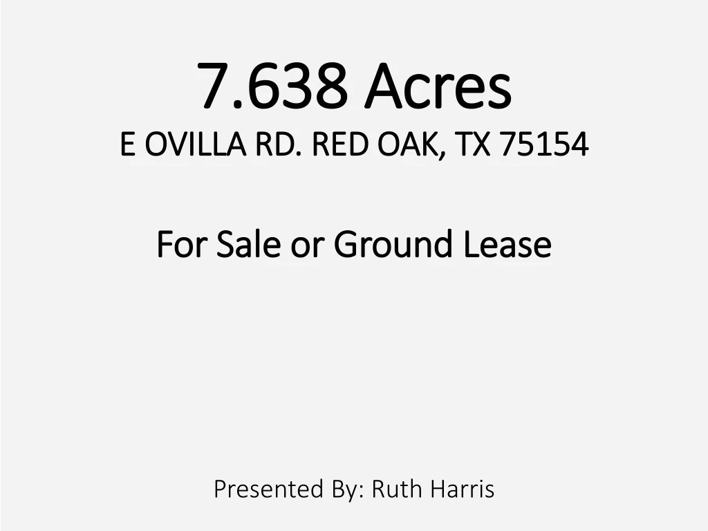 7 638 acres e ovilla rd red oak tx 75154 for sale