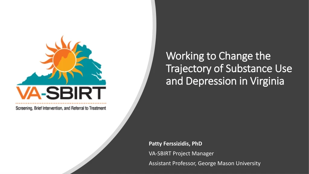 working to change the trajectory of substance use and depression in virginia