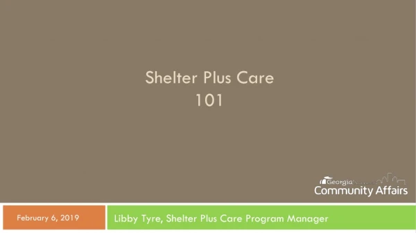 Shelter Plus Care 101