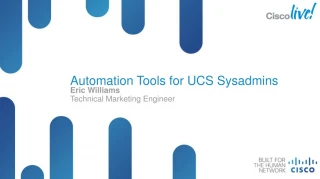 Automation Tools for UCS Sysadmins - slide 1