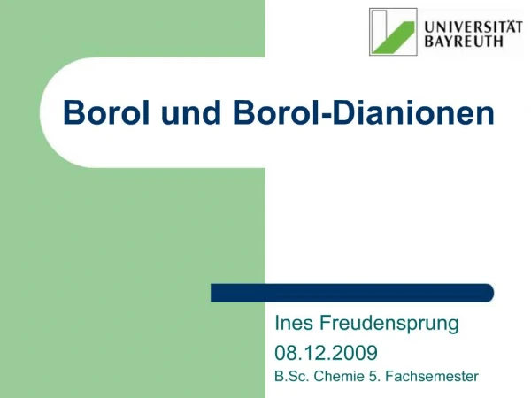 Borol und Borol-Dianionen