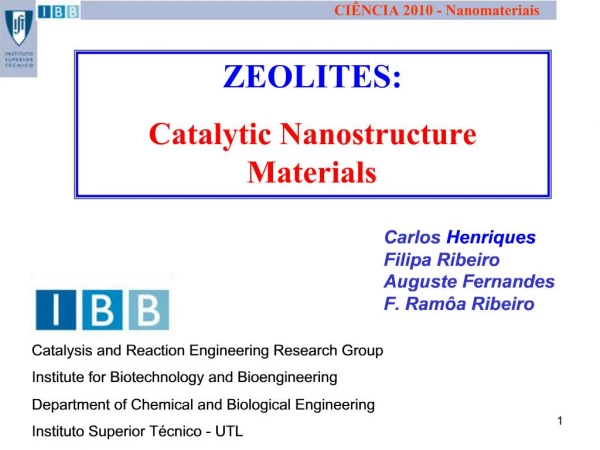 Zeolite Framework 3