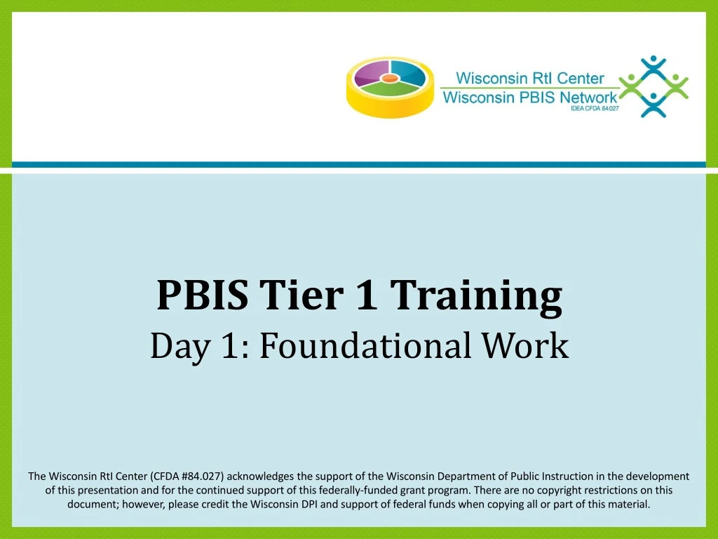 pbis tier 1 training
