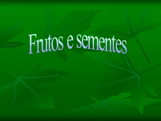 Frutos e sementes - slide 1