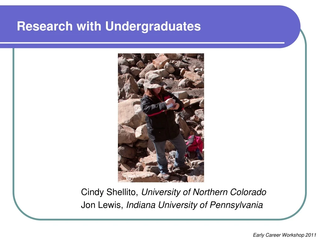 research with undergraduates