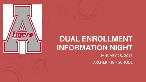Dual enrollment information night