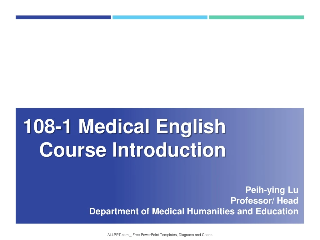 108 1 medical english course introduction