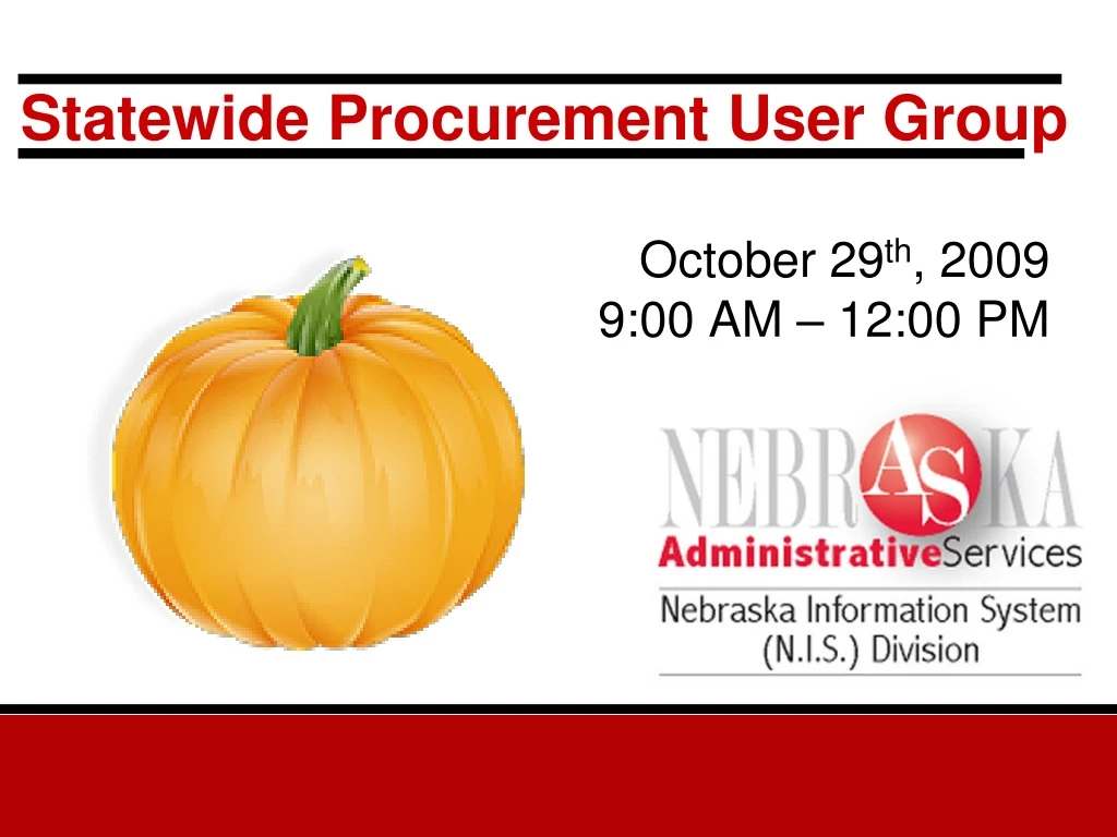 statewide procurement user group