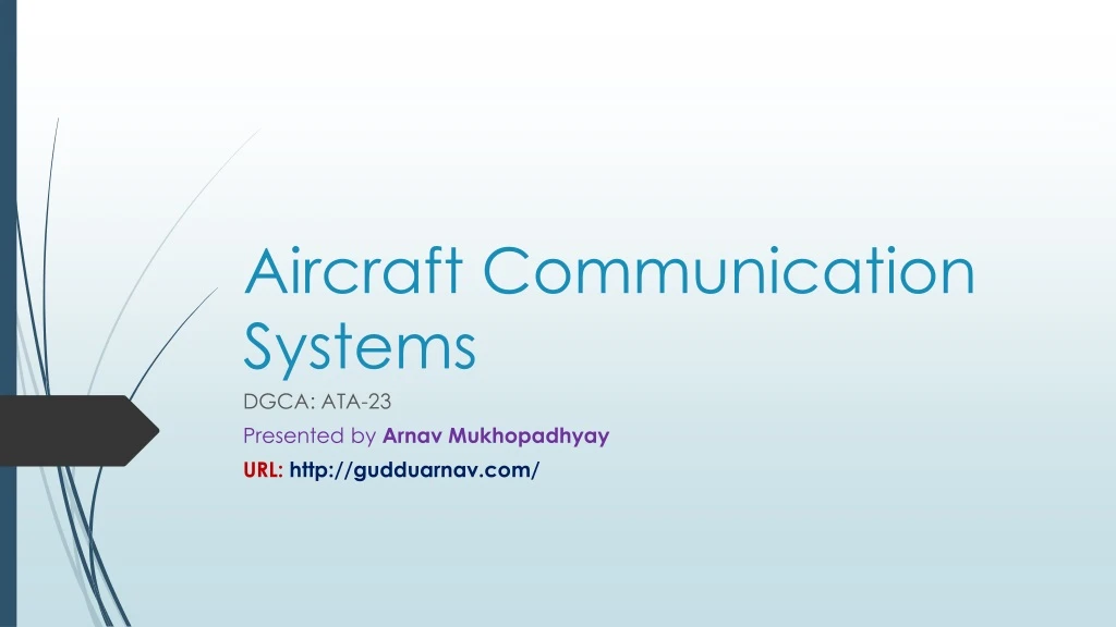 aircraft communication systems