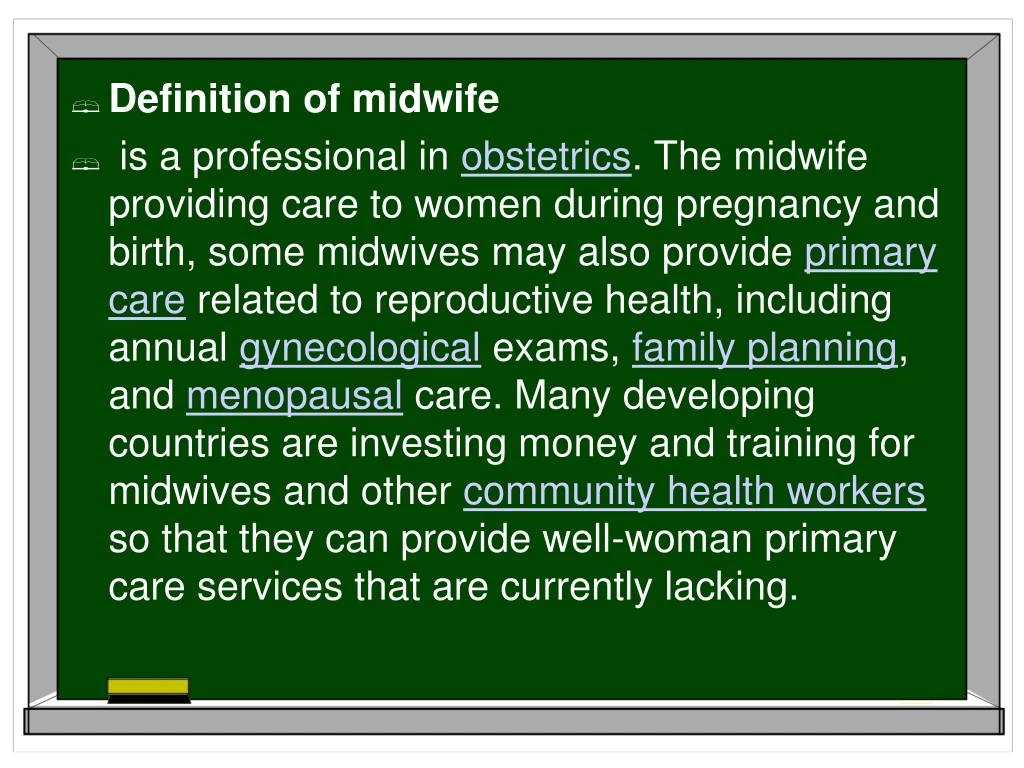 PPT - Definition Of Midwife PowerPoint Presentation, Free Download - ID ...