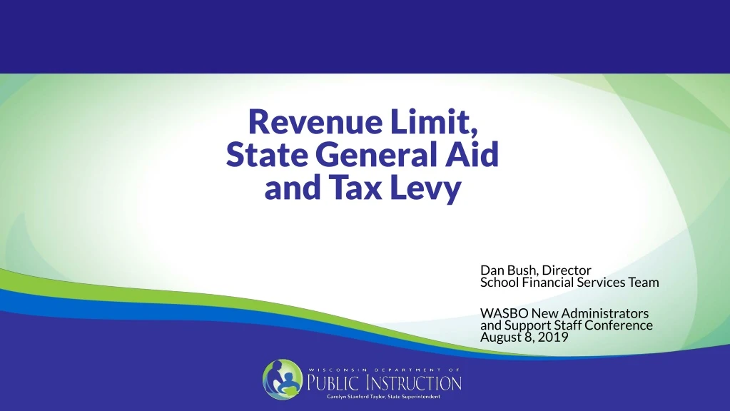 revenue limit state general aid and tax levy