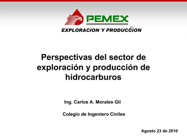 Perspectivas del sector de exploraci n y producci n de hidrocarburos
