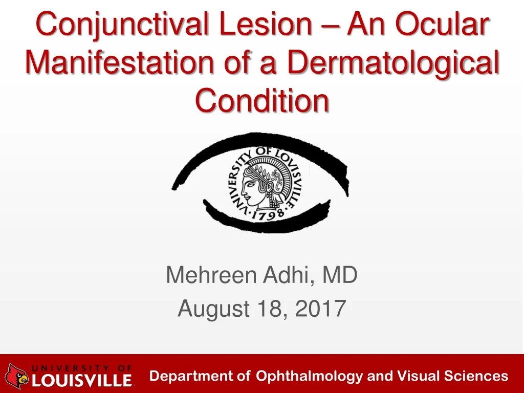 conjunctival lesion an ocular manifestation of a dermatological condition