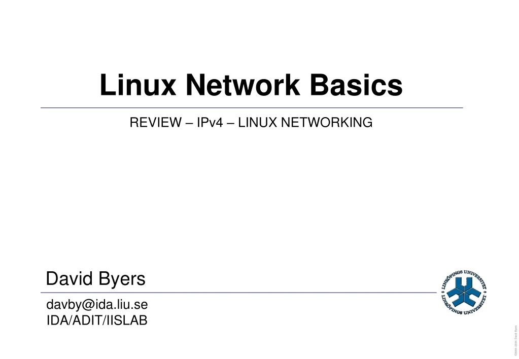 PPT Linux Network Basics PowerPoint Presentation, free download ID