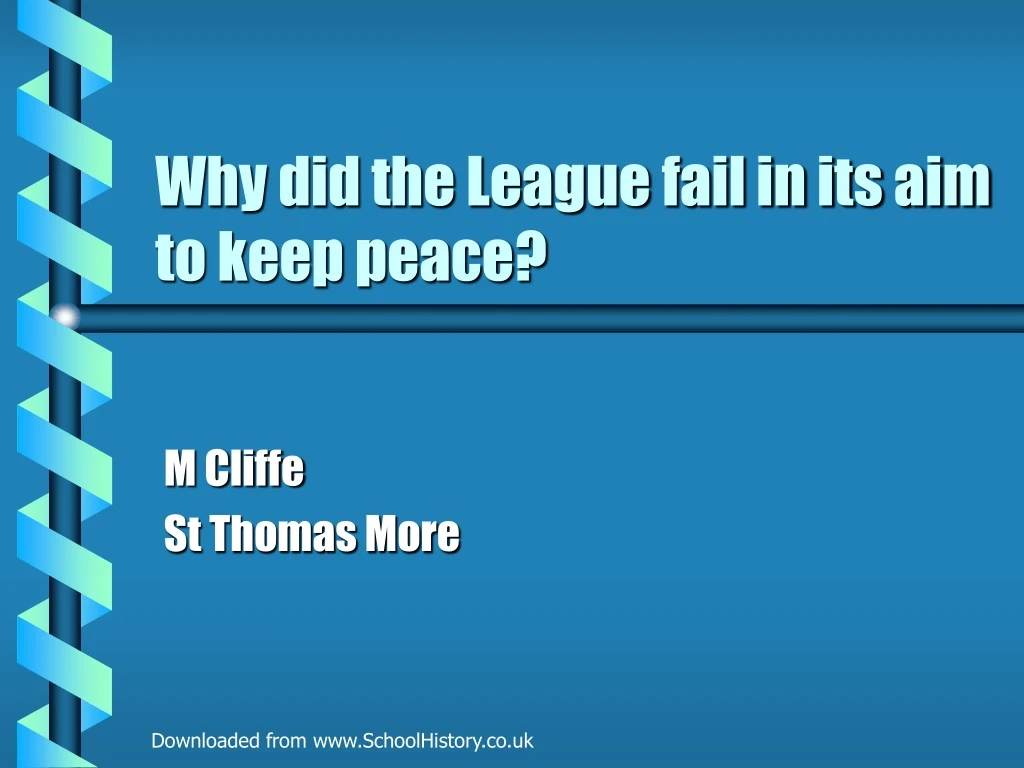 why did the league fail in its aim to keep peace