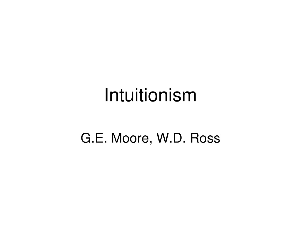 intuitionism