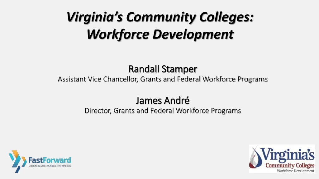 virginia s community colleges workforce development