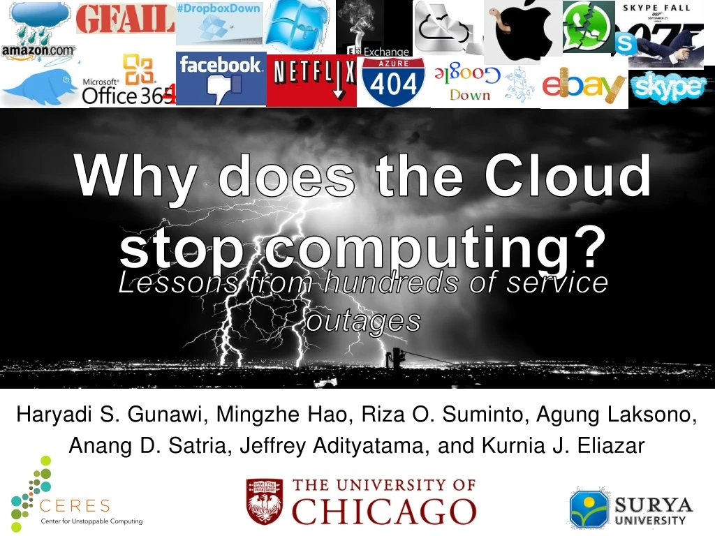 why does the cloud stop computing