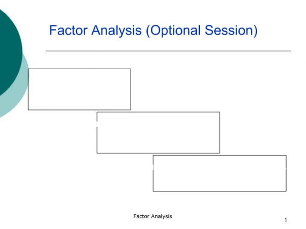 Factor Analysis Optional Session