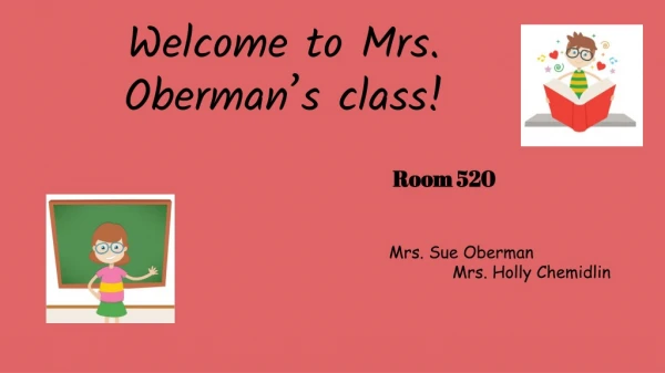 Welcome to Mrs. Oberman’s class!