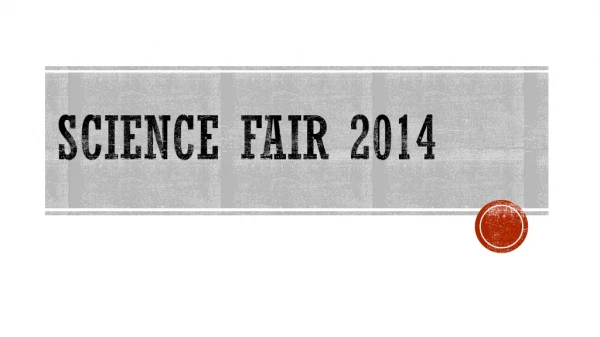 Science Fair 2014