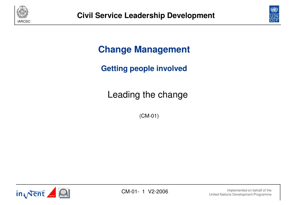 change management getting people involved