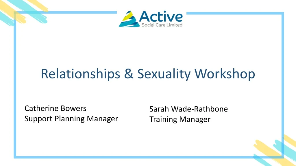 relationships sexuality workshop