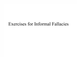 Exercises for Informal Fallacies - slide 1
