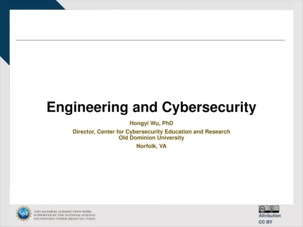 Engineering and Cybersecurity