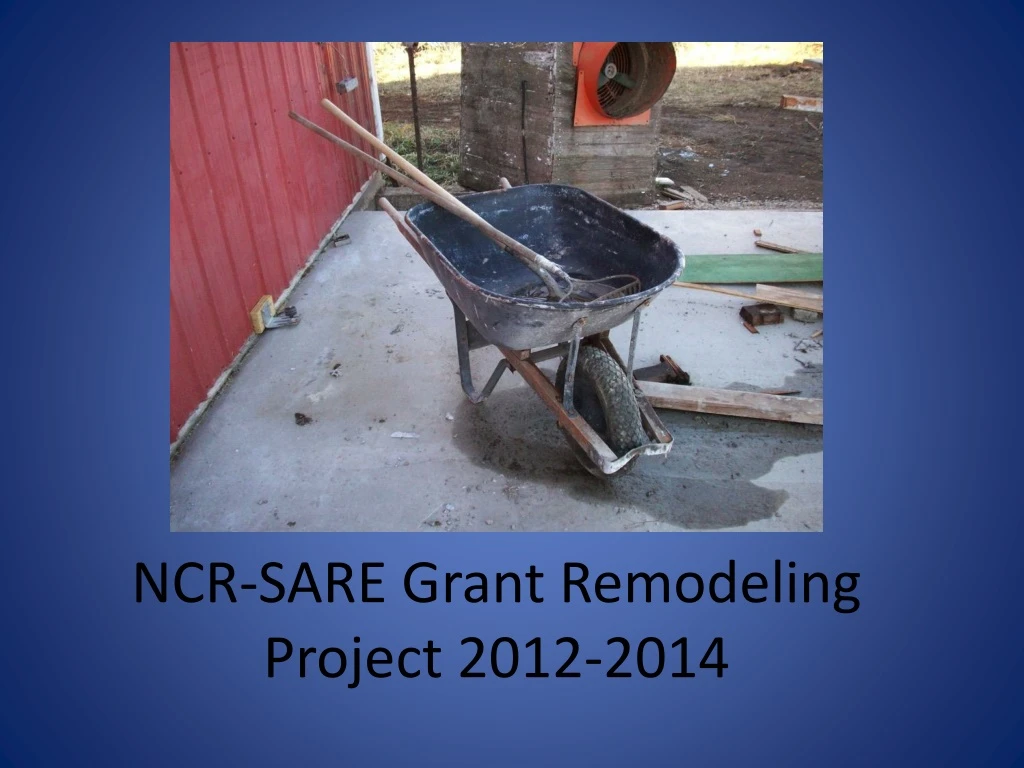 ncr sare grant remodeling p roject 2012 2014