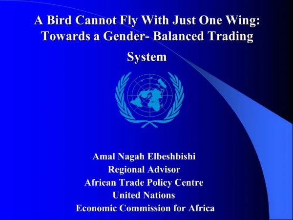 A Bird Cannot Fly With Just One Wing: Towards a Gender- Balanced Trading System