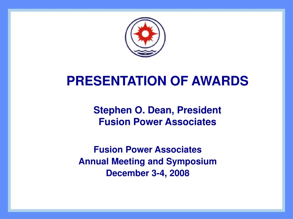 fusion power associates annual meeting