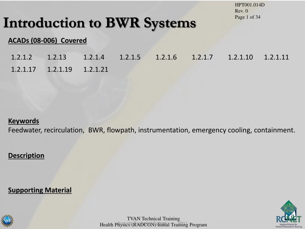 introduction to bwr systems