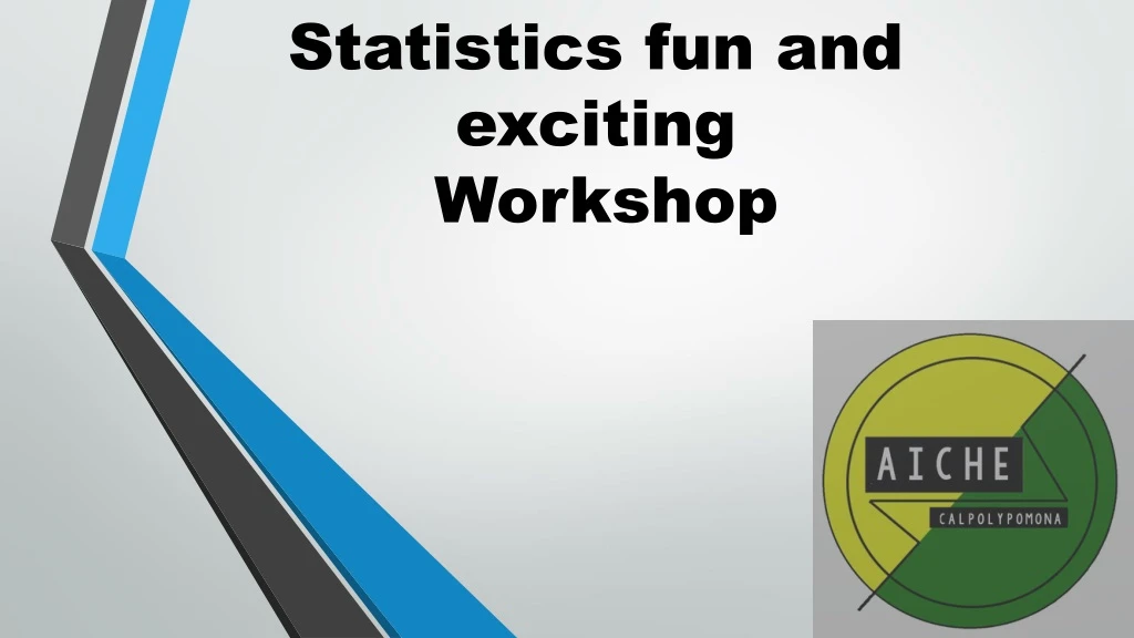 statistics fun and exciting workshop