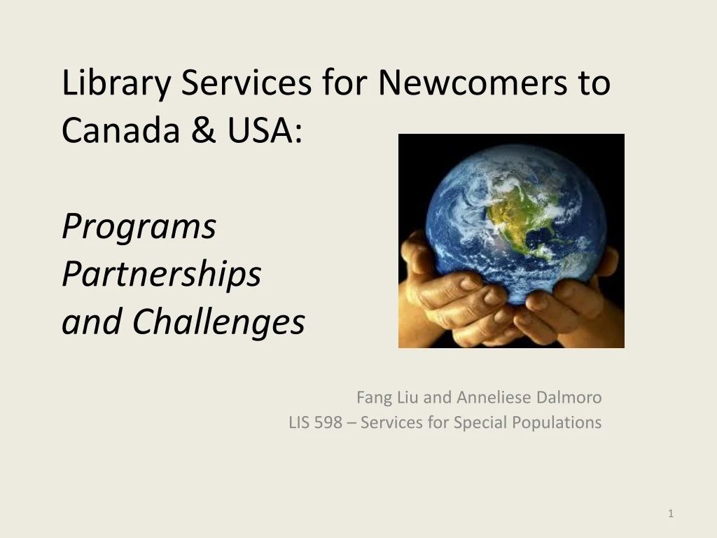 library services for newcomers to canada usa programs partnerships and challenges