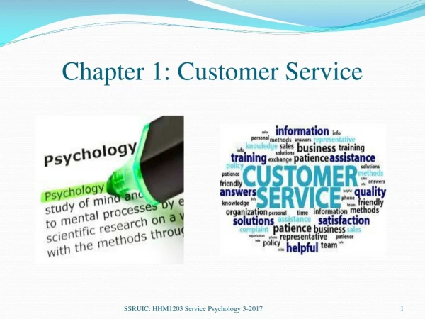 Chapter 1: Customer Service