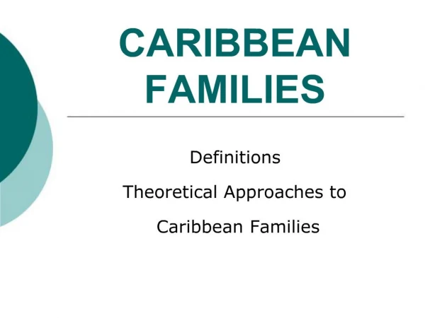 CARIBBEAN FAMILIES