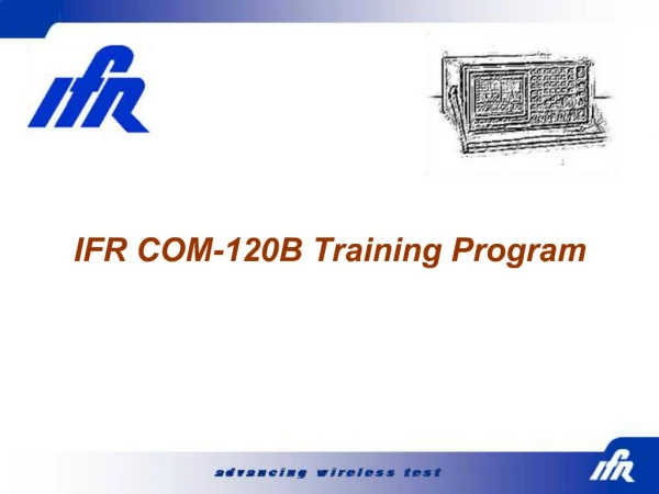 IFR COM-120B Training Program