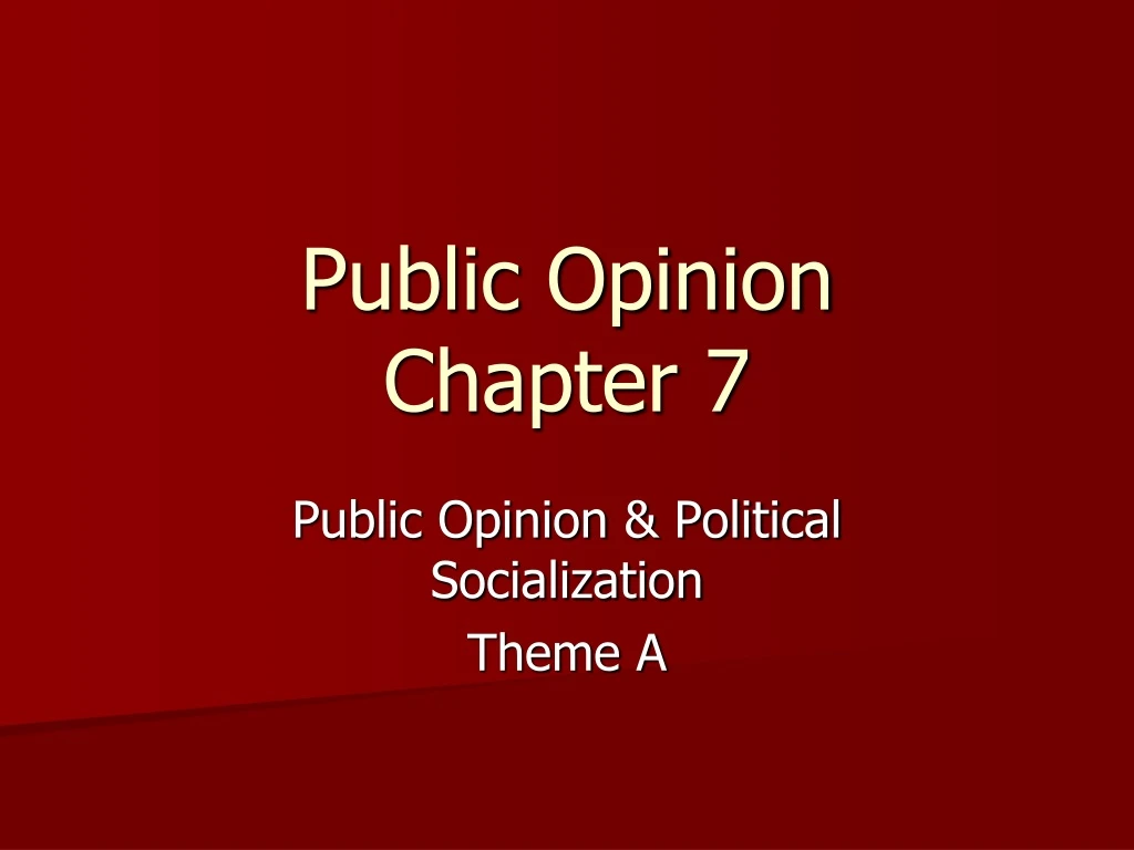 public opinion chapter 7
