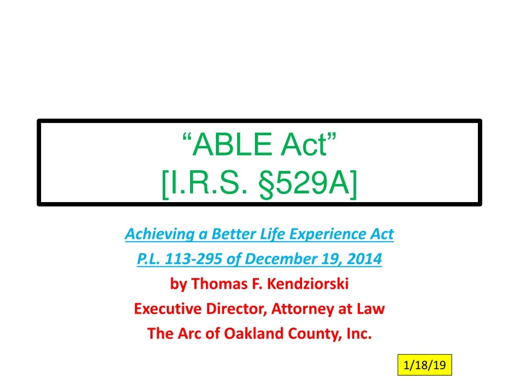 able act i r s 529a