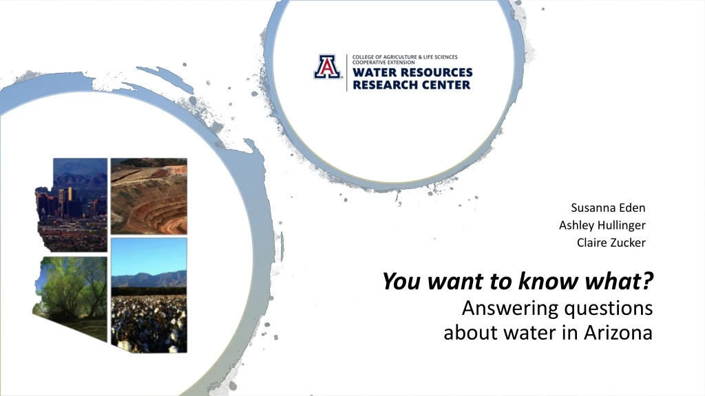 you want to know what answering questions about water in arizona