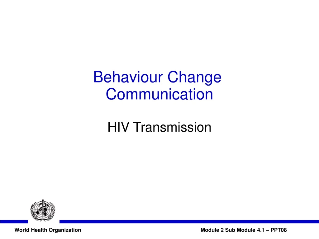 behaviour change communication hiv transmission