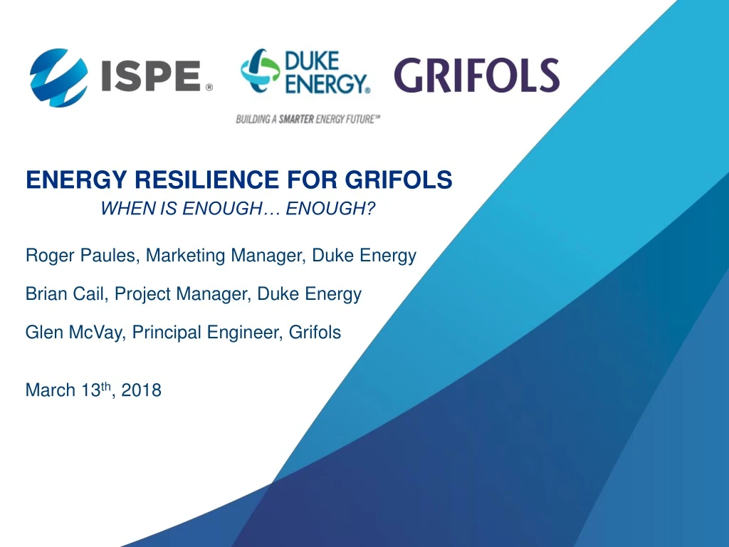 energy resilience for grifols when is enough enough