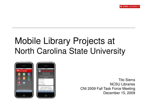 Mobile Library Projects at North Carolina State University