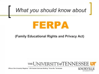 What you should know about FERPA