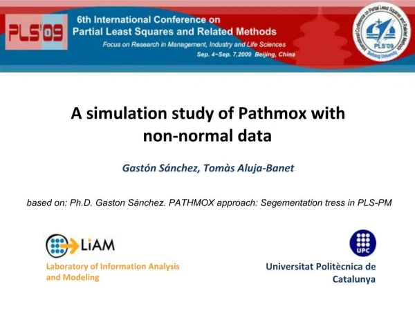 A simulation study of Pathmox with non-normal data