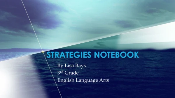 Strategies notebook