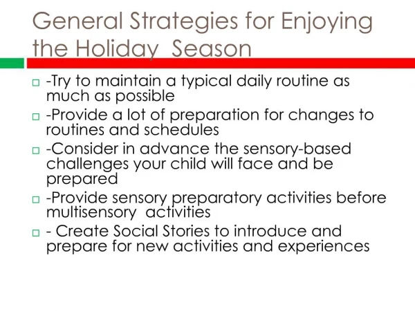 Surviving the Holidays: Making the holidays fun festive for your child with spd