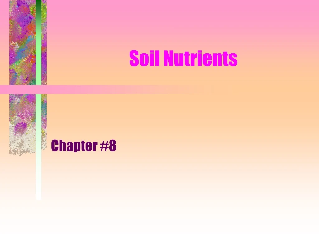 soil nutrients